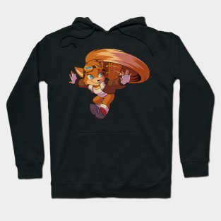 Flying Brown Aviator Fox Hoodie